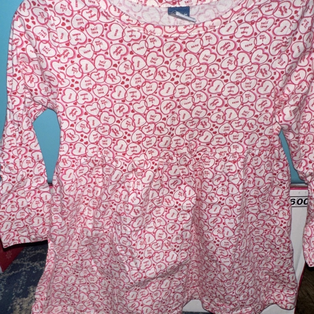 Old Navy Pink and White Kids Casual Dress